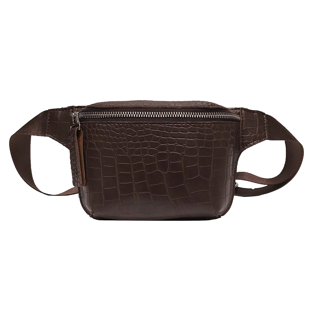 Alligator Pattern Shoulder Waist Bags Women Crossbody Chest Fanny Belt Pack