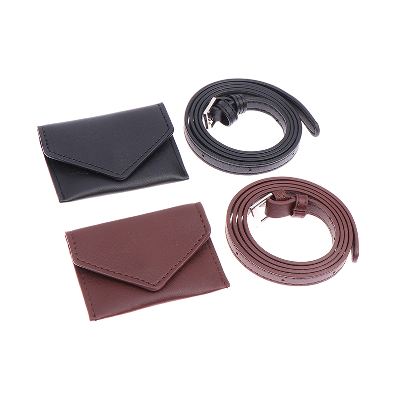 Elegant Leather Waist Belt Bag For Women Crossbody Waist Purse Fanny Pack Evening Clutch Mini Handbag Detachable Soft Leather
