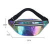 Women Holographic Waist Bag Men Shiny Fanny Pack Hologram Hip Bum Bag Travel Laser Chest Pocket with Adjustable Strap for Travel