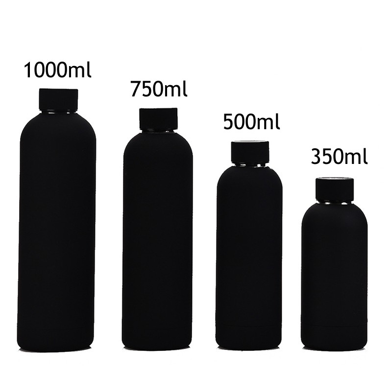 Soft Rubber Vacuum Flask Rubber Water Bottle 304 Stainless Steel Water Bottle Rubber Paint