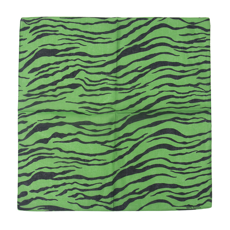 NEW Cotton Black And White Zebra Pattern Hip Hop Bandana Men Women Outdoor Hair Band Wrist Wraps Scarves Christmas Gift