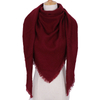 Fashionable Solid Color Scarf Triangular Shawl Women's Cashmere Winter Outdoor Warmth Headscarf Hijab Foulard