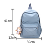 High Quality New Waterproof Nylon Women Backpack Female Travel Bag Backpacks Schoolbag for Teenage Girls Solid Color Bookbag