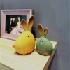 Ceramic Rabbit Figurines Easter Long Ear Bunny Ornament Desktop Animal Doll Home Office Room Decoration