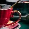 Ceramic New Bone China European Light Luxury Coffee Cups And Saucers Set Vintage Flower Tea Cups Wedding Gift Accompaniment Gift