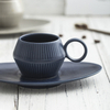 120ml Japan Style Coffee Cup Set Mini Retro Espresso Cup Mug Ceramic Blue Breakfast Cup Small Fresh Gift Cute Mug