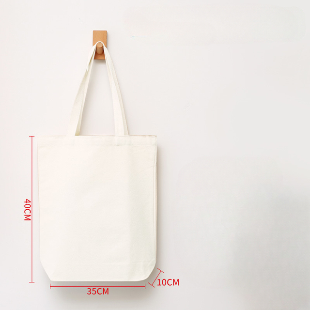 Promotional Personalized Canvas Bags Printed with Logo 100pcs/lot Reusable Shopping Cotton Tote Bags Custom Logo Wholesale