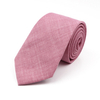 New Casual Solid Color Ties For Men Green Blue Pink Cotton Necktie Narrow Collar Slim Skinny Cravat Wedding Party Accessories