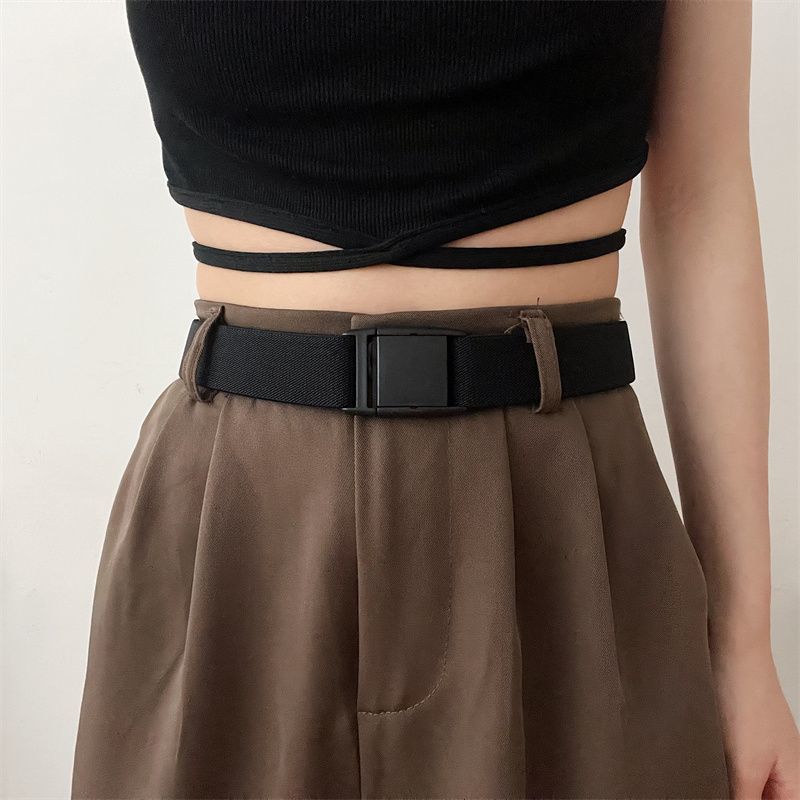 Premium Sense of Belt Ladies Lazy Elastic Waistband Female Elastic Jeans Trouser Belt Men Trouser Waist Tightening Waist Goddess