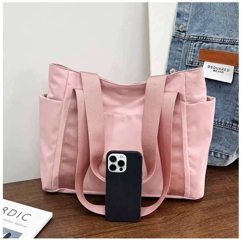 2024 Women's Bag For Gym Yoga Sport Tote Bag Commuting Shoulder Bag Leisure Simple Mommy Go Out Bag Large Capacity Nylon Handbag