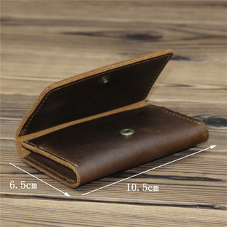 New Arrival Vintage Card Holder Men Genuine Leather Credit Card Holder Small Wallet Money Bag ID Card Case Mini Purse For Male