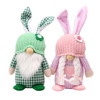 Easter Decoration: Dwarf Goblin Men's And Women's Plaid Rabbit Faceless Doll Ornament