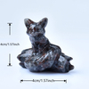 1pc Natural Stone Nine-Tailed Fox Carving, Home Decoration, Party Decoration, Desktop Decoration, Crystal Gift