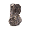Cobra Snake Statue Natural Pink Black Rhodonite Reiki Crystal Stone Craft Animal Desk Decorations Tea Pets Ornaments, Gift, 2.9"