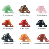 1PC Dolphin Statue Natural Tiger Eye Crystal Healing Stone Carving Gems Animal Figurine Crafts Home Decor Ornament Gifts