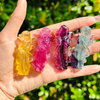1PC Natural Crystal Rainbow Fluorite Angle Baby Anniversary Children Gift Suprise Carving Polished Energy Wholesale Reiki