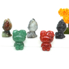 1.4" Cute Cartoon KT Cat Statue Natural Healing Crystal Stone Carved Movie Fantasy Crafts Home Decor Christmas Children Gifts