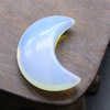 Moon Shaped Statue Natural Crystal Stone Colorfull Mascot Meditation Healing Reiki Gemstone Gift Collection Home Decoration 30MM
