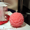 3D Rose Shape Ball Candle 7cm Rose Scented Flower Candles Girls Home Birthday Party Decoration Ball Wax Fragrance Candles Gift