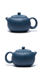 250ml Famous Purple Clay Teapots Handmade Stripes Xishi Tea Pot Raw Ore Azure Mud Beauty Kettle Authentic Zisha Tea Set