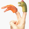 5pcs Mini Cartoon Realistic Dragon Dinosaur Finger Puppets Set Role Playing Toy Kids Tell Story Prop for Children