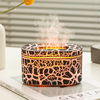 Customized Led Light Mini Portable 3D Flame Aromatherapy Air Humidifier Purifier Ultrasonic Volcanic Crack Planet Aroma Diffuser
