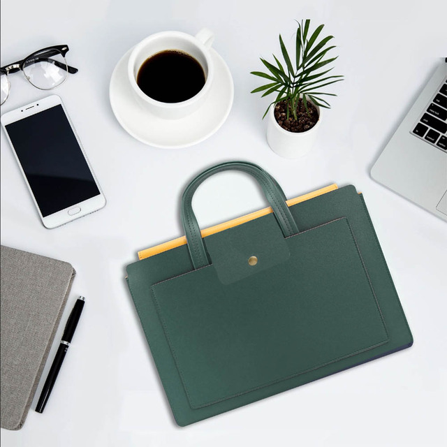 Laptop Bag Slim Handbag Sleeve PU Leather Case for Macbook Xiaomi Huawei Lenovo Microsfoft 13 14 15 16 Notebook Tablet Briefcase