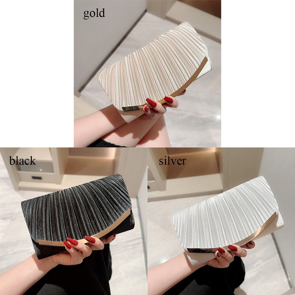 Gold Silver Evening Bag Luxury Chain Party Bags Purse Wedding