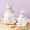  Rabbit Ceramic Jar High Capacity Storage Jar Storage Tank Kitchen Organizer Food Container Decorative Jars Tea Box Tea Caddy