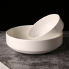 Customization Restaurant Round Smooth Glaze Bulk Cereal Bowls / High White Ceramic Soup Bowl
