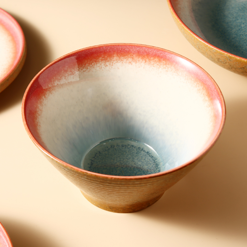 Custom Microwave Ceramic Noodle Ramen Bowl with High Quality Glaze Cute Serving Soup Bowl Bowls Design