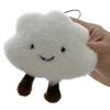 Cute Plush White Cloud Pendant Keychain Girl Bag Accessories Kawaii Pendant Doll Couple Key Ring