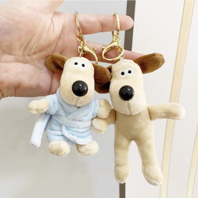 Cartoon Plush Key Pendant Cute Dog Plush Pendant Plush Toy Keychain Girl Gift Cartoon Doll Doll Grab Machine Doll Key Pendant