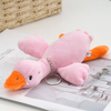 18cm Cartoon Duck Plush Keychain Kawaii Goose Pendant Plush Toys for Women Girls Boys Toy Doll Bag Accessories Car Keyring Gifts