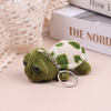 8cm Cute Cartoon Mini Turtle Doll Keychain Pendant Girl Woman Bag Doll Plush Toy Key Ring Jewelry Small Gift