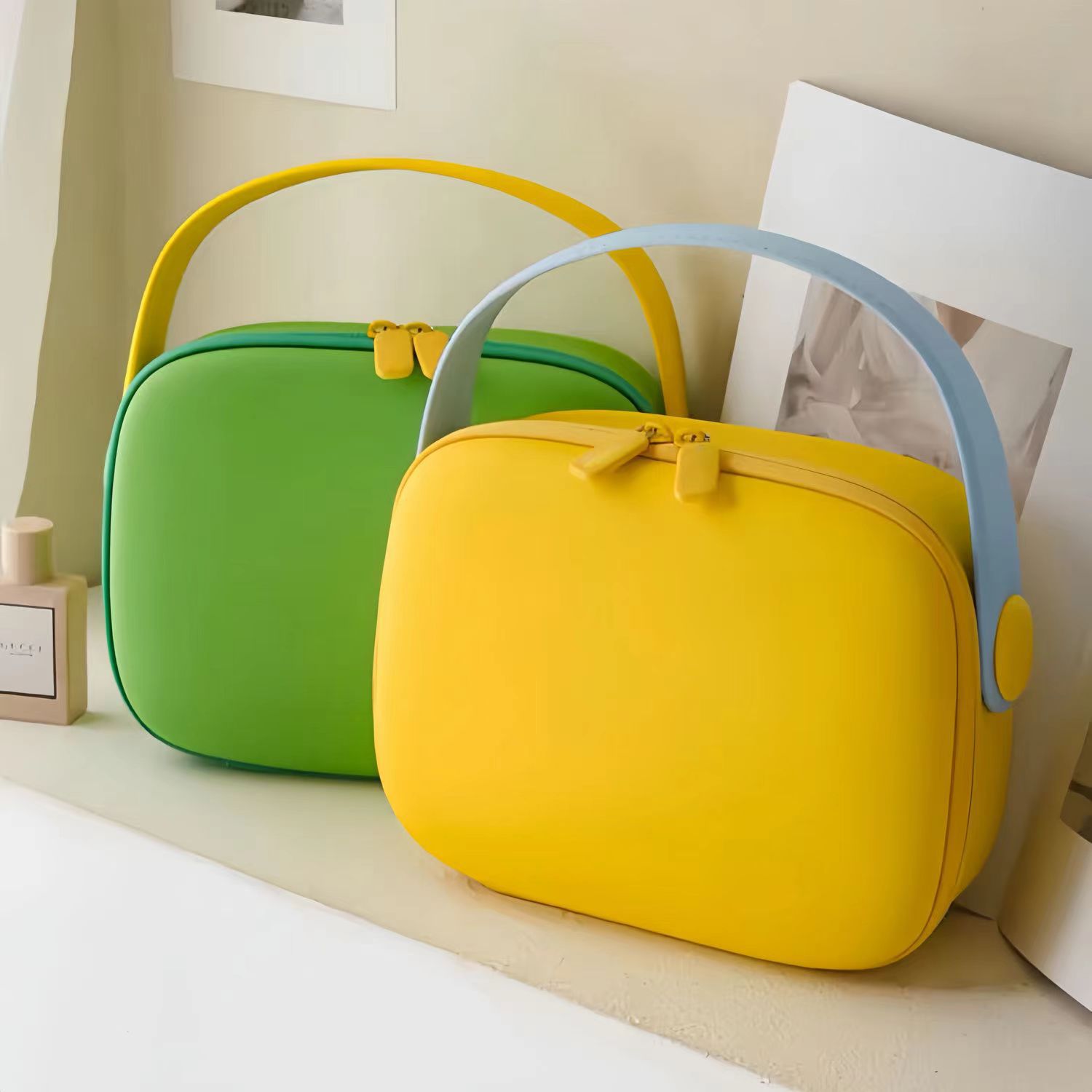 Women's Makeup Bag Dopamine Advanced Portable Multifunctional Large Capacity Waterproof Travel Cosmetics Hard Shell Bag