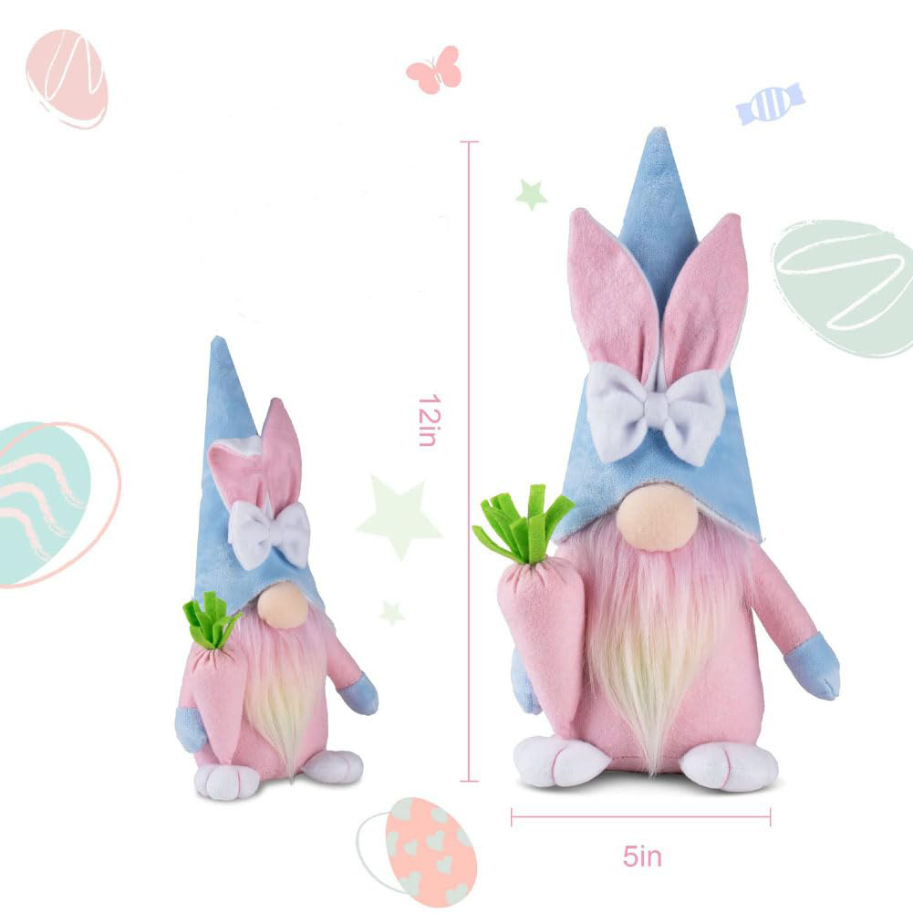 New Easter Bunny Faceless Doll Carrot Easter Egg Decoration Party Atmosphere Decoration