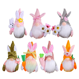 2024 Cross Border New Easter Decoration Small Gift Faceless Doll Easter Rabbit