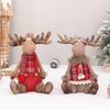 New Christmas Decoration Products Red Fabric Stretch Standing Elk Doll Gift Ornament
