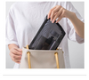 1pcs Transparent Mesh Zipper Cosmetic Bag Women Necessary Organizer Fashion Small Large Black Toiletry Bags Makeup Pouch Case