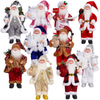 Christmas 12 Inch Santa Claus Doll Standing Posture Santa Claus Doll Window Decoration Supplies Gifts