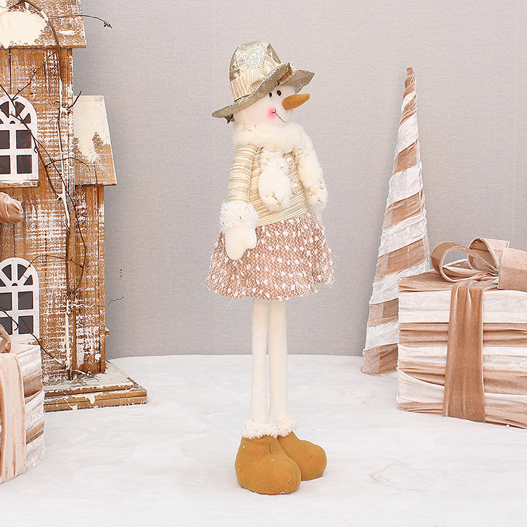 Wholesale 65cm Christmas Decoration Products, Stretchable Fabric, Santa Claus Snowman Figurine, Doll Ornaments