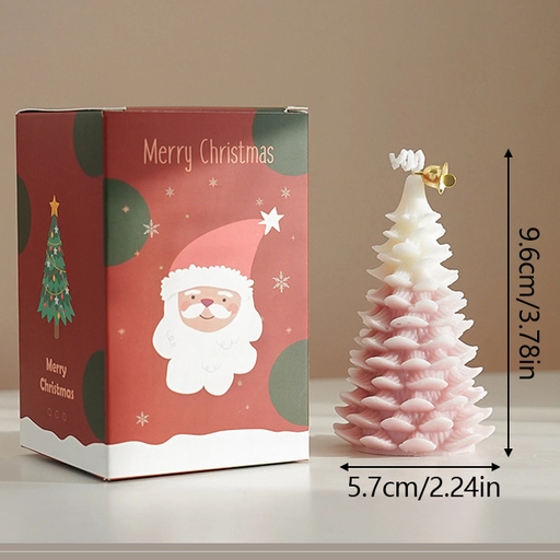 Creative Christmas Tree Aromatherapy Candle Soybean Wax Scented Candle New Year Navidad Party Gifts Xmas Home Decoration 2025