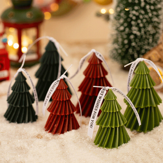 2025 Scented Candle Merry Christmas Tree Candles Creative Aromatherapy Decorative Candle Christmas New Year Room Supplies