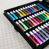  Art Set With Acrylic Paints Crayons Colored Pencils Paint Set Wooden Case Professional Art Kit Micro Art Studio
