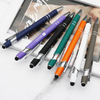 Promotional 2 in 1 Customized Ballpoint Pen Multi-Colored Luxury Metal Stylus Ball Pen with Logo Printed for Office School