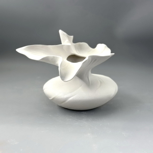 Ceramic White Plain Fired Vase Creative Hotel Entrance Hydroponic Flower Arrangement Living Room Home Decoration Wholesale