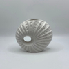 White Ceramic Vase Take A Prone Position Irregularity Flower Vase Hand-made Ornaments Floral Arrangement Accessories