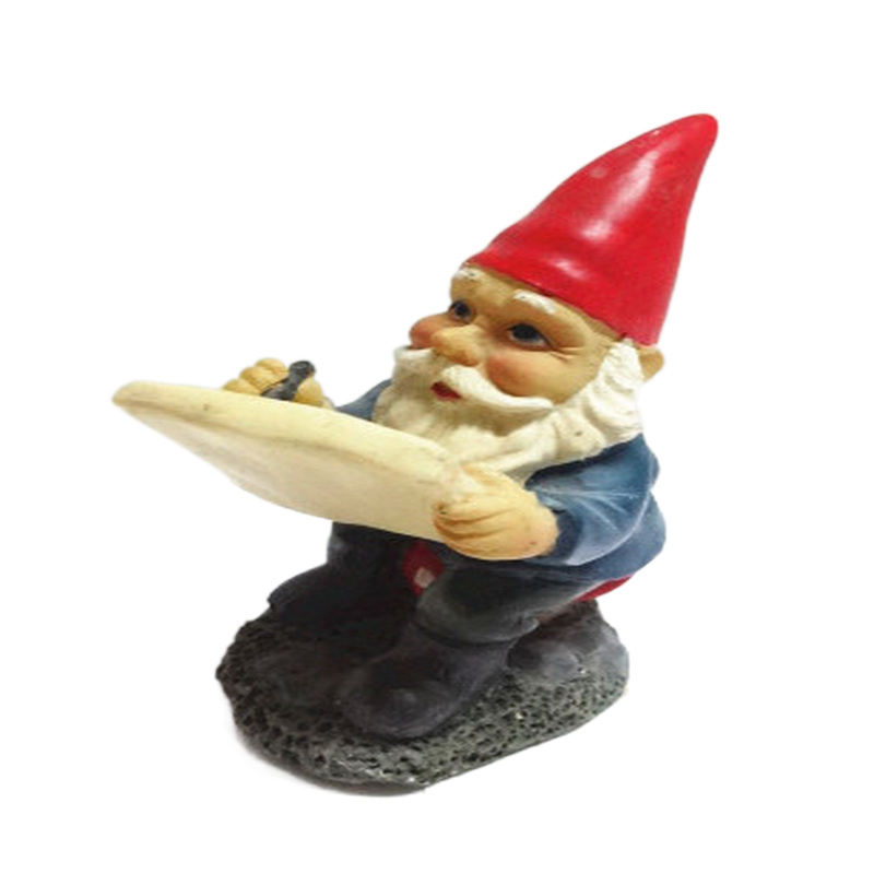 Dwarf Resin Craft Cartoon Characters Independent Station Small Squat Toilet Ornaments for Garden Or Holiday Gifts
