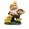 Gnome Flower Dwarf Patio Statue Garden Dwarf Decorative Sculpture Ornament Outdoor Jewellery Outdoor Statue